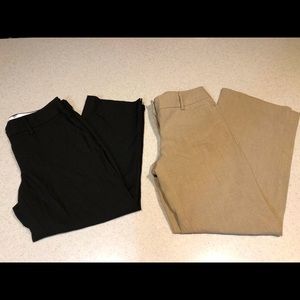 Lot of 2 straight leg dress pants